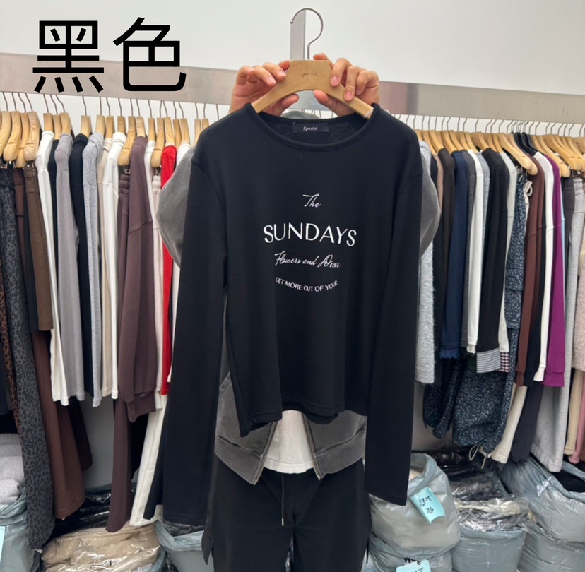 Special韓國直郵東大門代購女裝新品時尚24秋冬職業長袖T恤SPECIAL長袖T恤圖色5