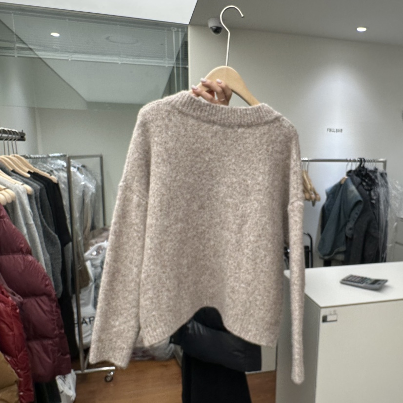 FFULLBAR韓國直郵女裝新款24秋冬熱賣推薦真品人氣毛衣V領DELI JENNY毛衣