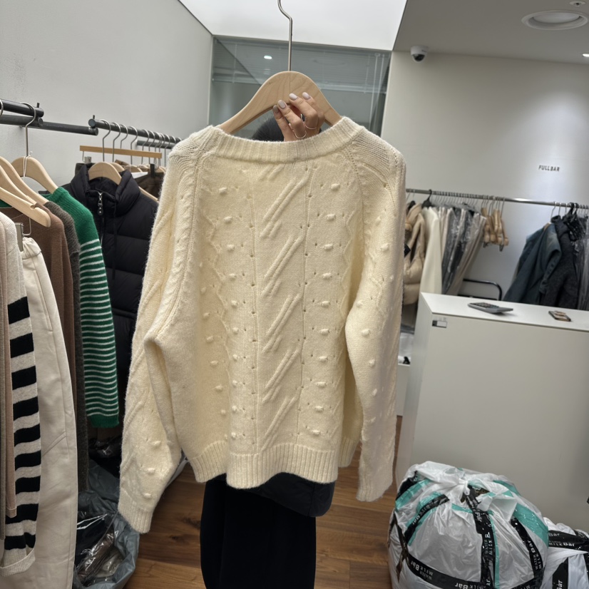 FFULLBAR韓國直郵女裝新款休閑人氣熱賣24秋冬職業毛衣九分DELI JENNY毛衣