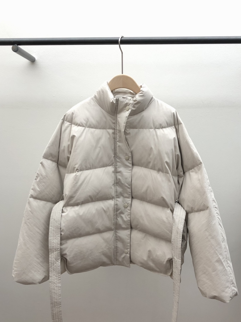 FFULLBAR直郵韓國代購女裝新款休閑短款羽絨服含腰帶填充絨DELI JENNY短款羽絨服