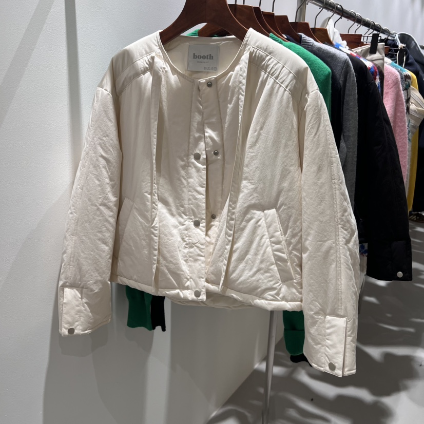 AI BOOTH韓國直郵東大門代購女裝新品職業真品推薦短款棉服AI BOOTH短款棉服