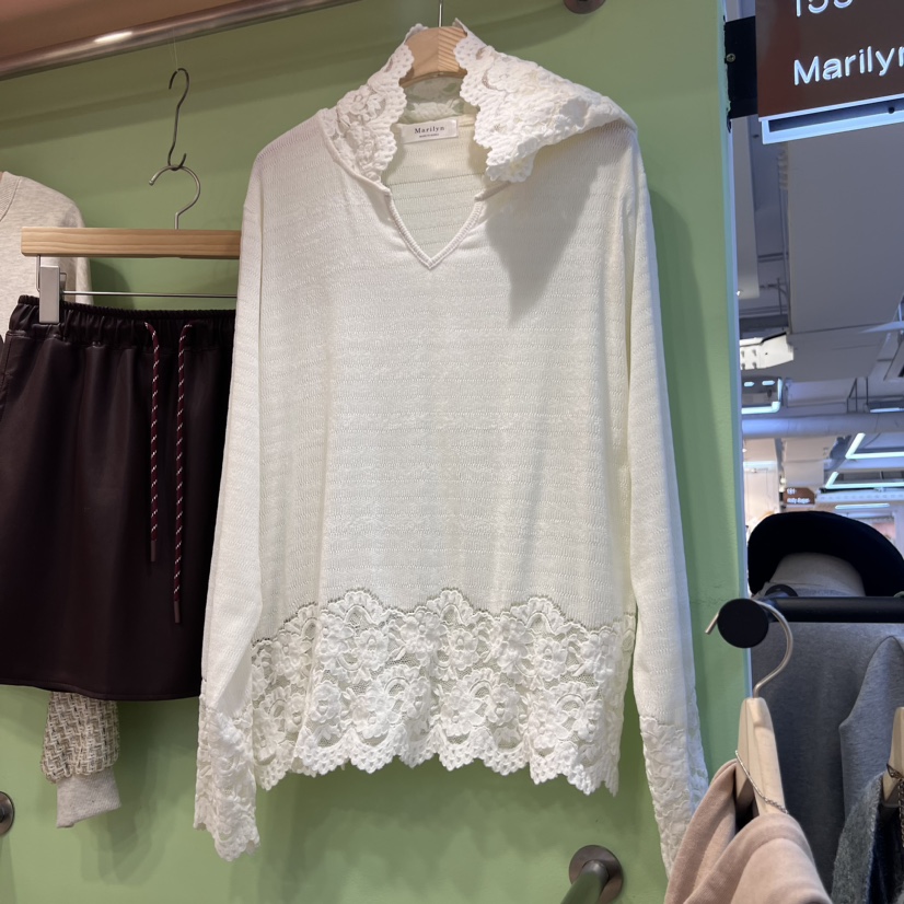 MARILYN直郵韓國代購女裝新品推薦職業24秋冬熱賣長袖T恤MARILYN長袖T恤