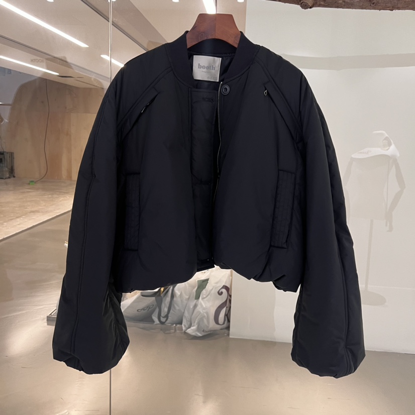 AI BOOTH韓國直郵女裝新品休閑人氣時尚真品短款棉服拉鏈填充AI BOOTH短款棉服圖色2