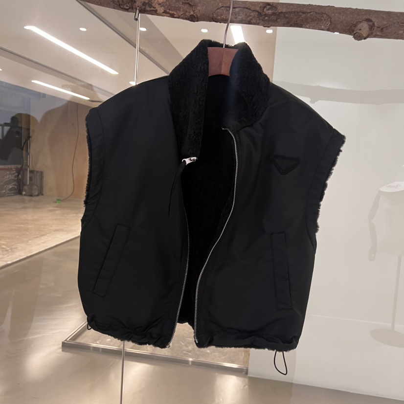 AI BOOTH韓國直郵女裝新品人氣休閑時尚真品24秋冬馬甲雙面AI BOOTH馬甲圖色2