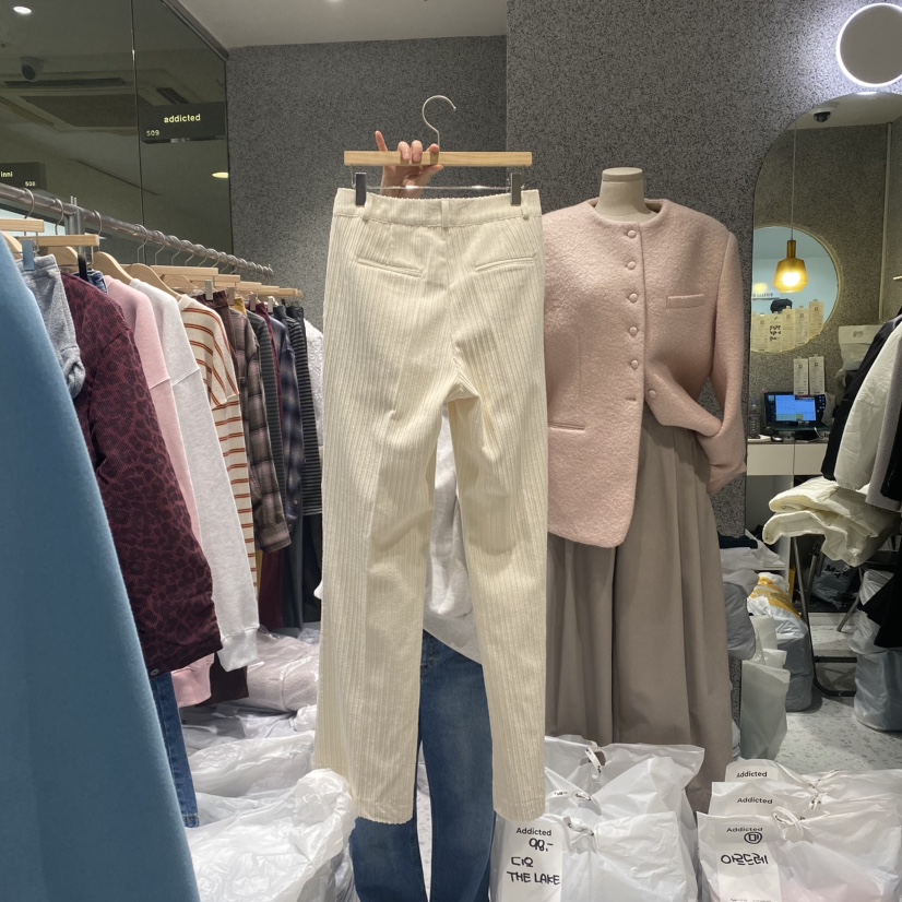 Addicted韓國直郵東大門實拍女裝新品職業時尚真品熱賣休閑褲ADDICTED休閑褲