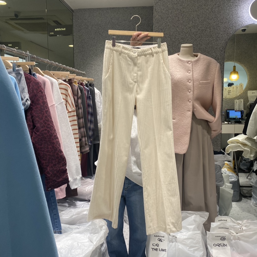 Addicted韓國直郵東大門實拍女裝新品職業時尚真品熱賣休閑褲ADDICTED休閑褲