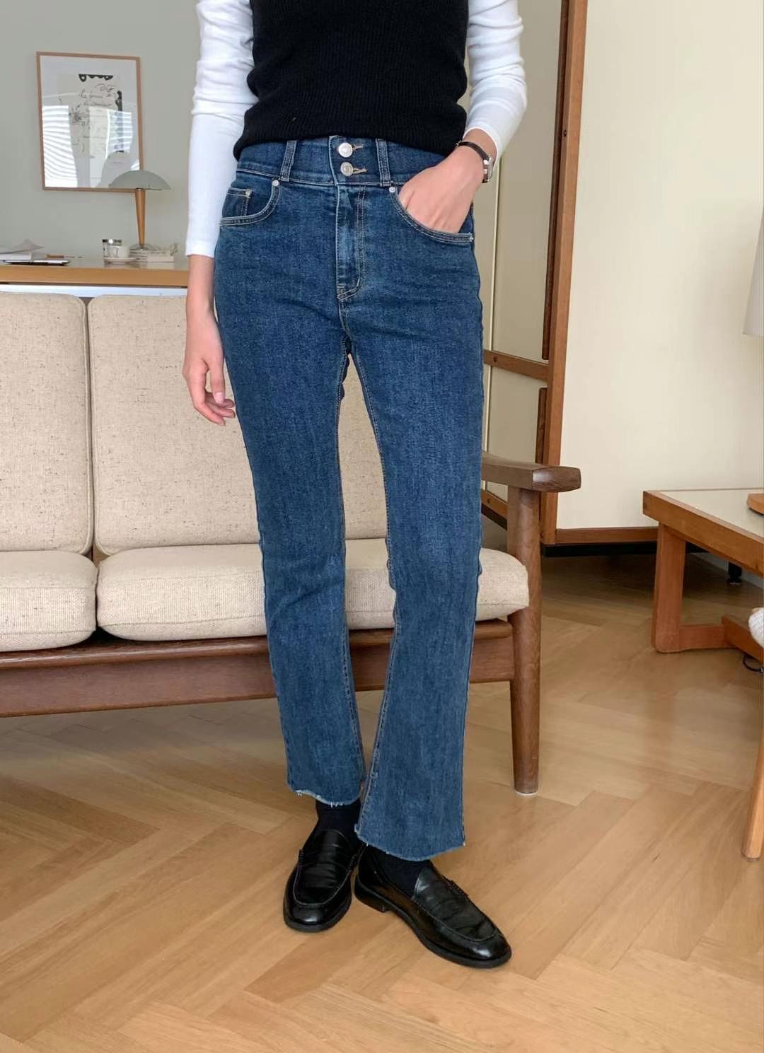 PINOCCHIO直郵韓國代購女裝新款職業熱賣時尚推薦休閑牛仔褲PINOCCHIO牛仔褲