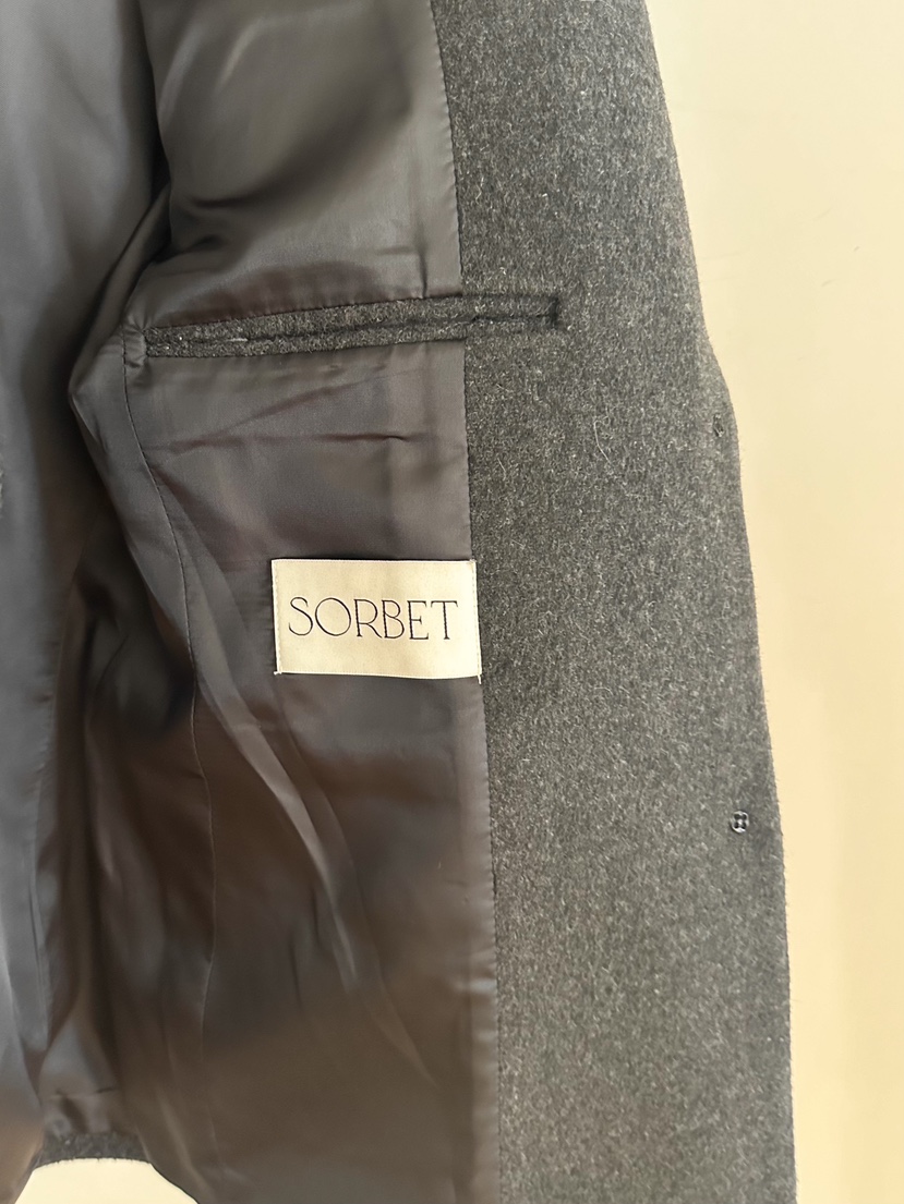 SORBET韓國直郵女裝新品24秋冬熱賣人氣職業推薦夾克羊毛SORBET/flat white夾克