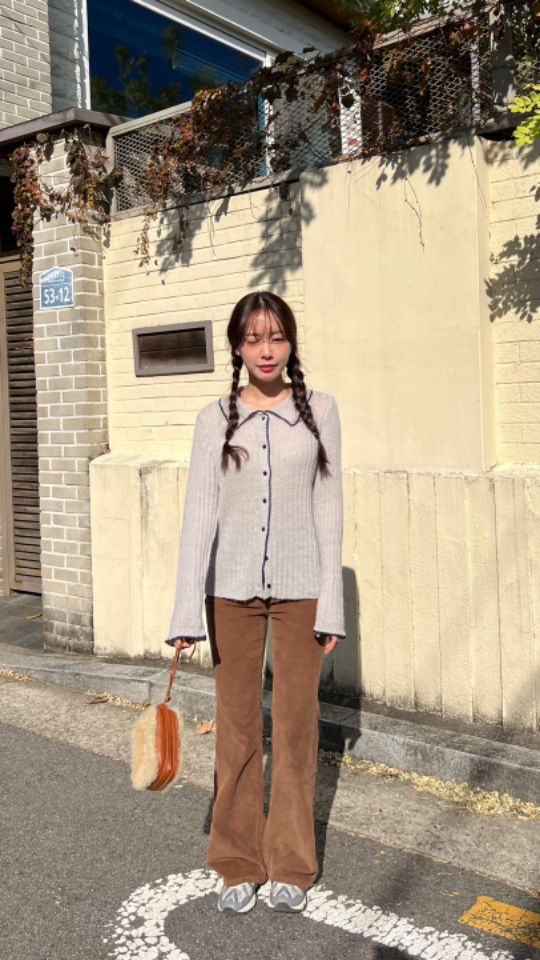 HEY/TO SEWING韓國直郵東大門實拍女裝新款時尚針織衫羊毛開衫BY HEY/TO SEWING針織衫