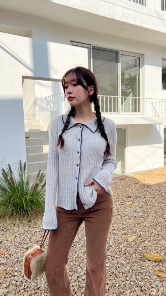 HEY/TO SEWING韓國直郵東大門實拍女裝新款時尚針織衫羊毛開衫BY HEY/TO SEWING針織衫