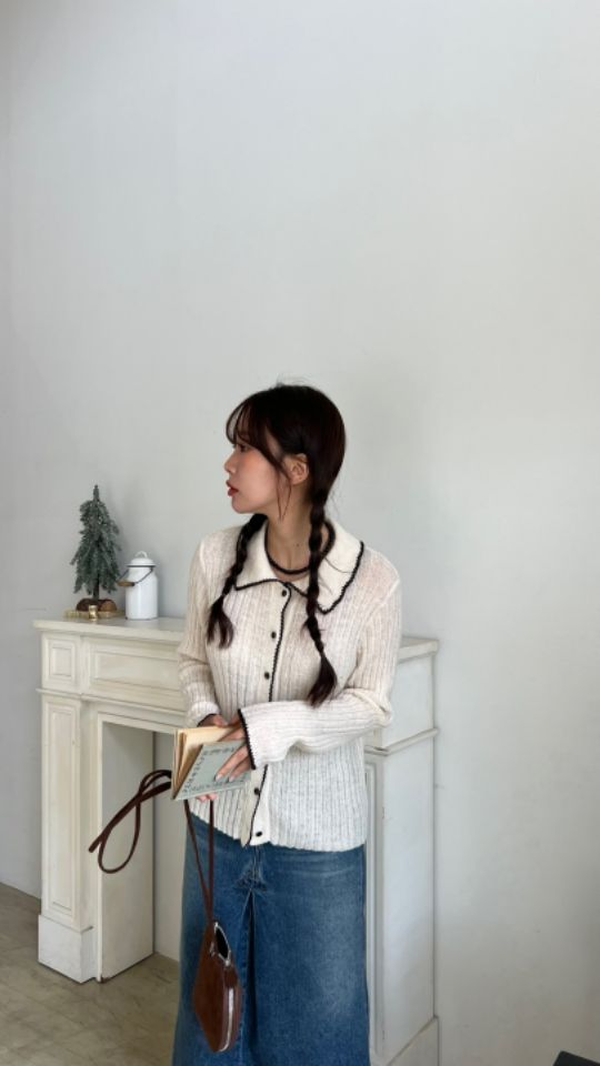 HEY/TO SEWING韓國直郵東大門實拍女裝新款時尚針織衫羊毛開衫BY HEY/TO SEWING針織衫