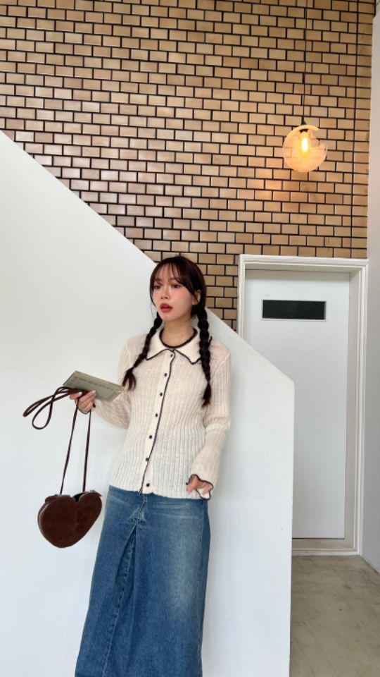 HEY/TO SEWING韓國直郵東大門實拍女裝新款時尚針織衫羊毛開衫BY HEY/TO SEWING針織衫