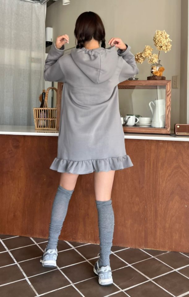 HEY/TO SEWING韓國直郵東大門實拍女裝新款真品連衣裙連帽連衣裙BY HEY/TO SEWING連衣裙