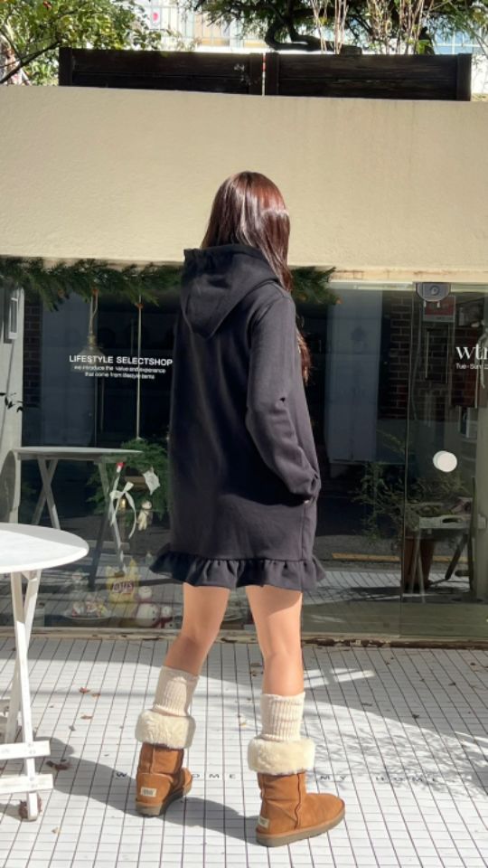 HEY/TO SEWING韓國直郵東大門實拍女裝新款真品連衣裙連帽連衣裙BY HEY/TO SEWING連衣裙