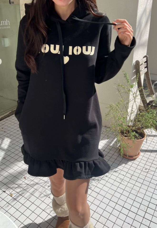 HEY/TO SEWING韓國直郵東大門實拍女裝新款真品連衣裙連帽連衣裙BY HEY/TO SEWING連衣裙圖色2