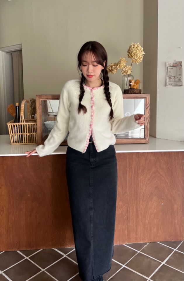 HEY/TO SEWING韓國直郵東大門代購女裝新款真品針織衫羊駝毛開衫BY HEY/TO SEWING針織衫