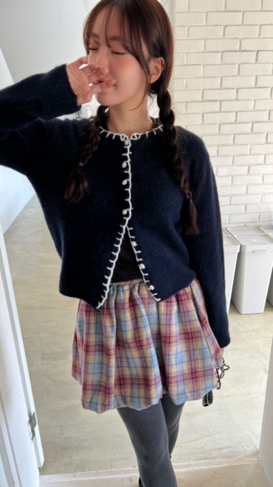 HEY/TO SEWING韓國直郵東大門代購女裝新款真品針織衫羊駝毛開衫BY HEY/TO SEWING針織衫