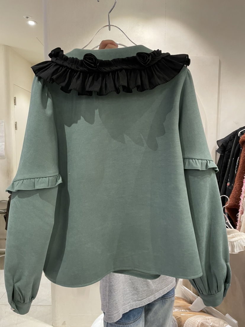 FARBE韓國直郵女裝新品人氣真品熱賣推薦職業24秋冬襯衫蕾絲衫PLATFORM襯衫/蕾絲衫