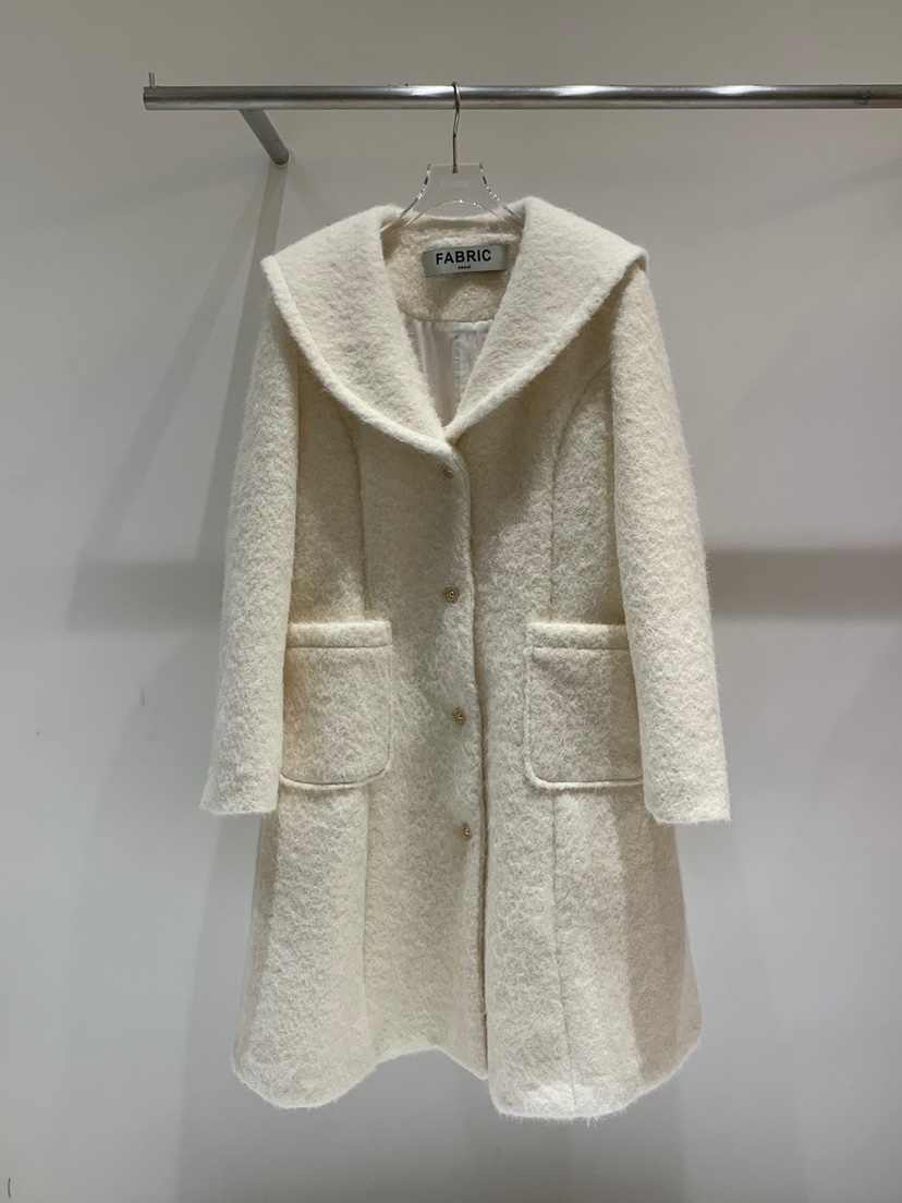 FABRIC韓國直郵女裝新品休閑真品時尚熱賣職業24秋冬中長款大衣FABRIC中長款大衣圖色2