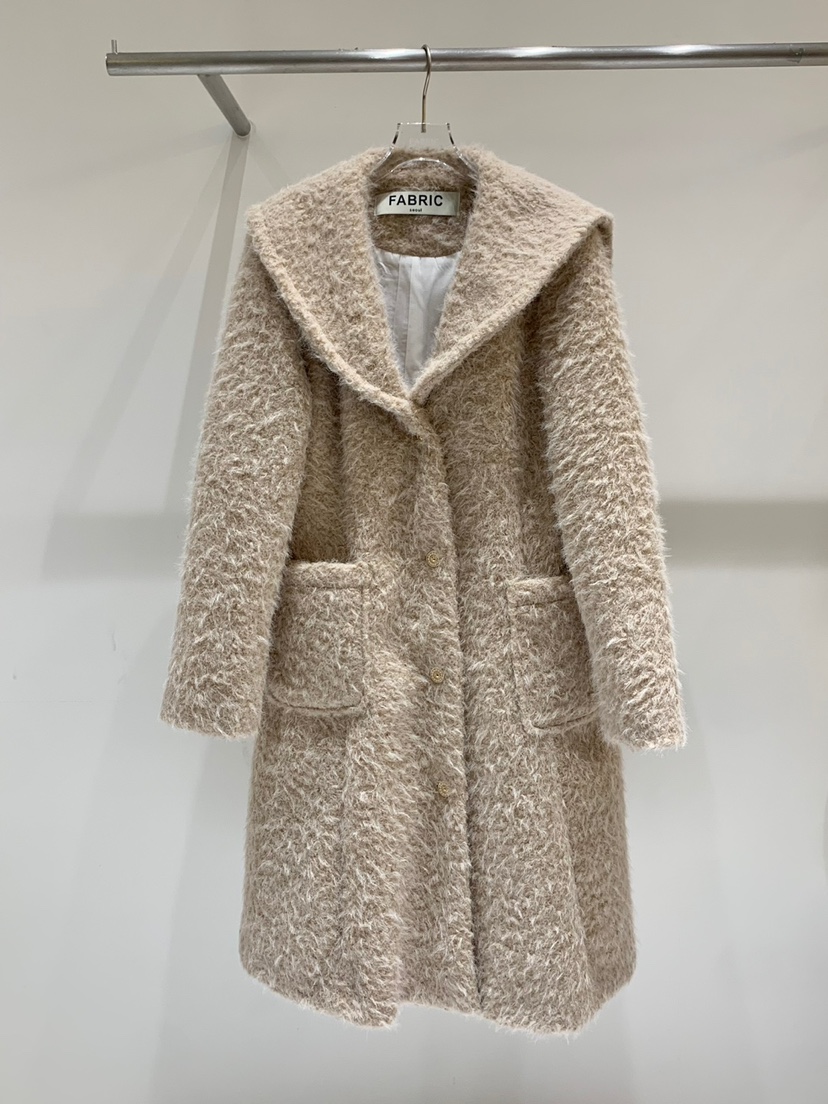 FABRIC韓國直郵女裝新品休閑真品時尚熱賣職業24秋冬中長款大衣FABRIC中長款大衣圖色3