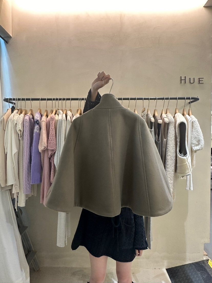 HUE韓國直郵女裝新品真品職業休閑熱賣時尚推薦人氣短款大衣ERIA/HUE短款大衣