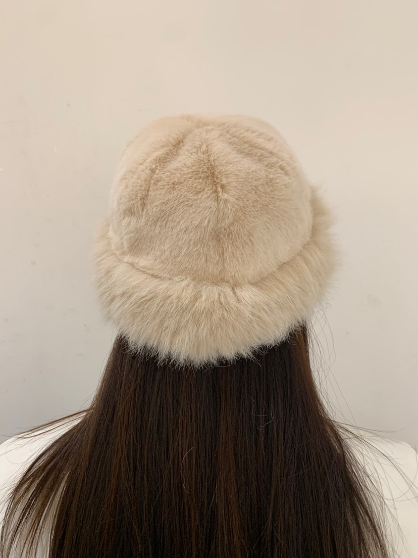 FABRIC韓國直郵女裝新款24秋冬人氣熱賣時尚帽子生態毛水貂FABRIC帽子