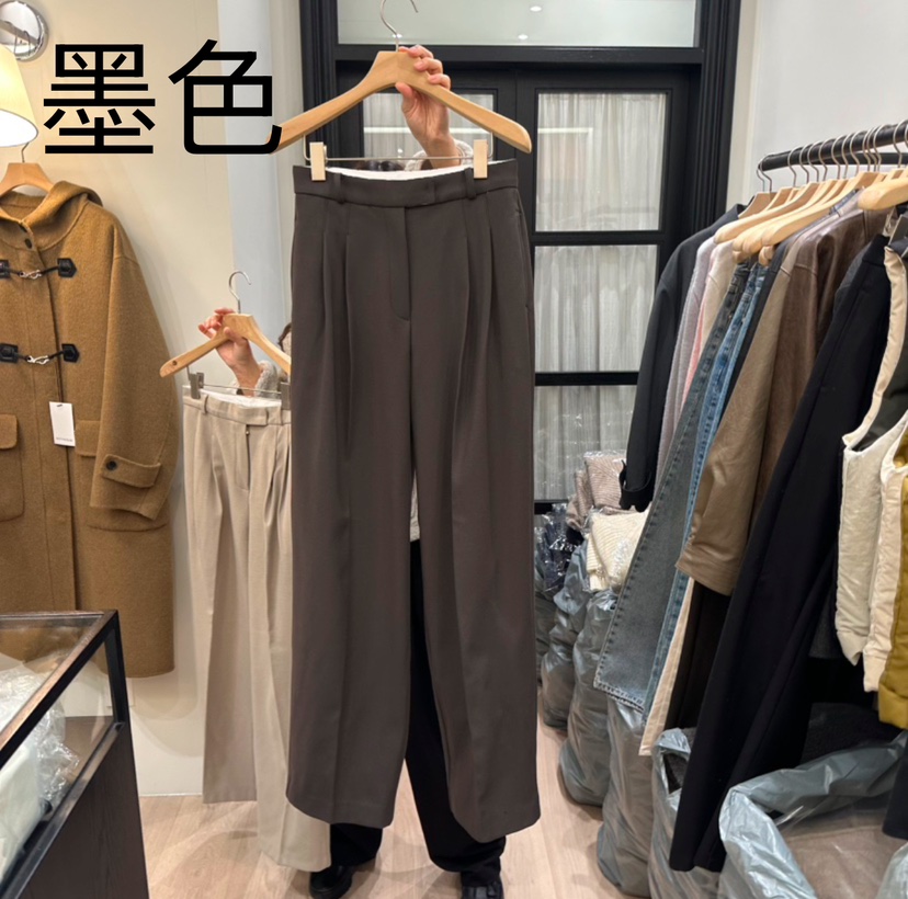 NOTTINGHAM直郵韓國代購女裝新款熱賣24秋冬人氣休閑褲加絨NOTTINGHAM休閑褲圖色2