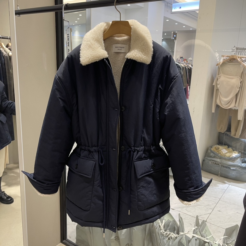 But ton/BOUTIQUE SEOUL-P韓國直郵女裝新款人氣中長款大衣But ton/BOUTIQUE SEOUL中長款大衣圖色2