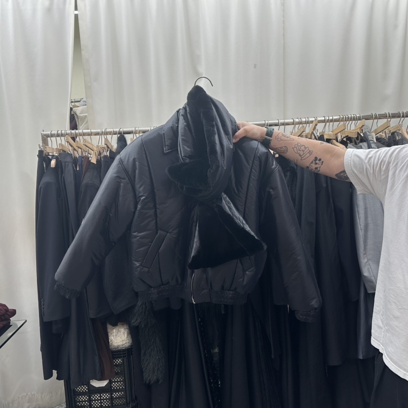 ONE BY TWO韓國直郵東大門實拍女裝新品24秋冬短款棉服含圍巾ONE BY TWO短款棉服圖色3