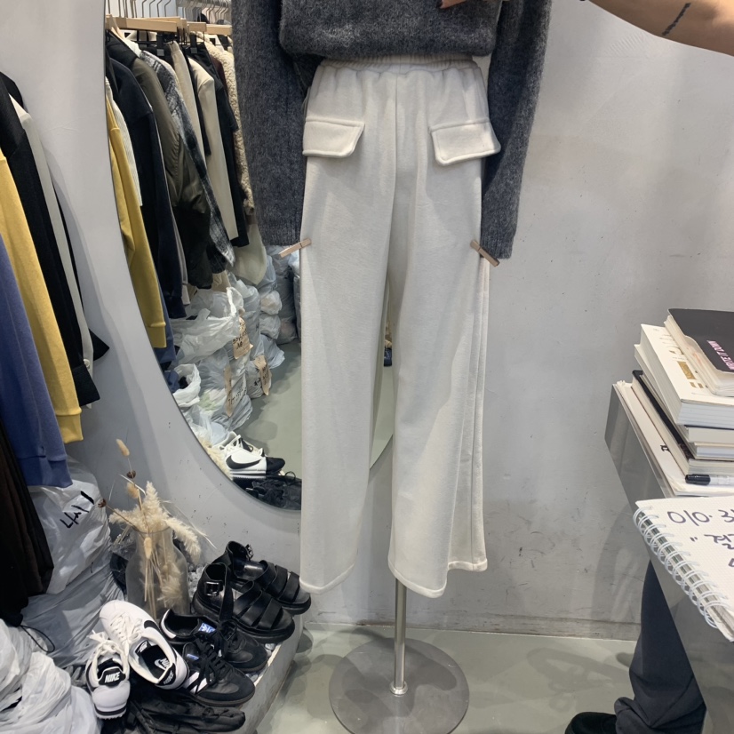 GILT/ULTRAORANGE韓國直郵東大門實拍女裝新品職業休閑褲加絨皮褲貂皮GILT/ULTRAORANGE休閑褲