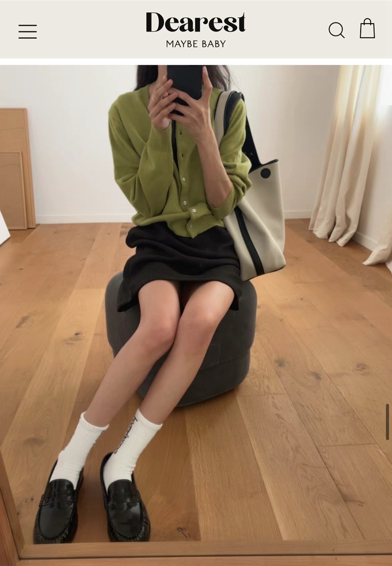 DE ONDO直郵韓國代購女裝新款時尚24秋冬真品推薦針織衫DE ONDO針織衫