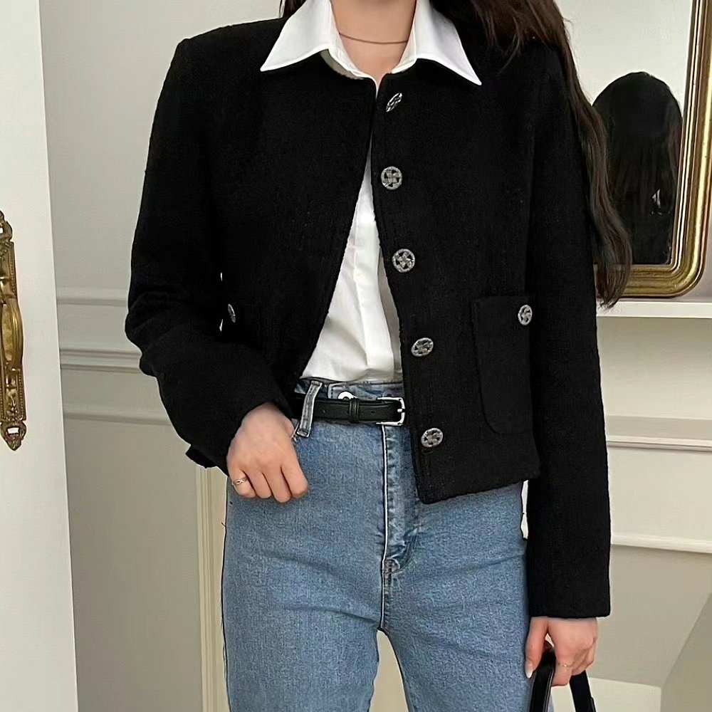 TERAIS韓國直郵東大門實拍女裝新品真品時尚推薦休閑熱賣夾克TERAIS夾克圖色1