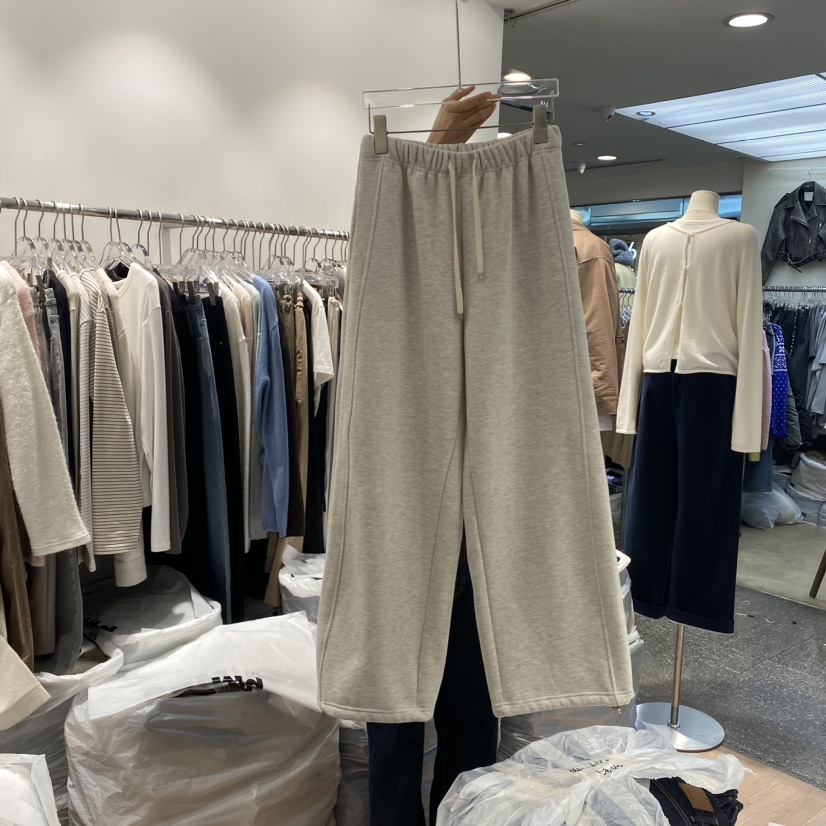 STORIES韓國直郵東大門實拍女裝新品真品休閑人氣休閑褲加絨STORIES休閑褲圖色1