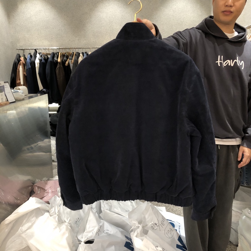 PORT-男裝韓國直郵女裝新品24秋冬熱賣職業人氣夾克人字紋PORT-男裝夾克