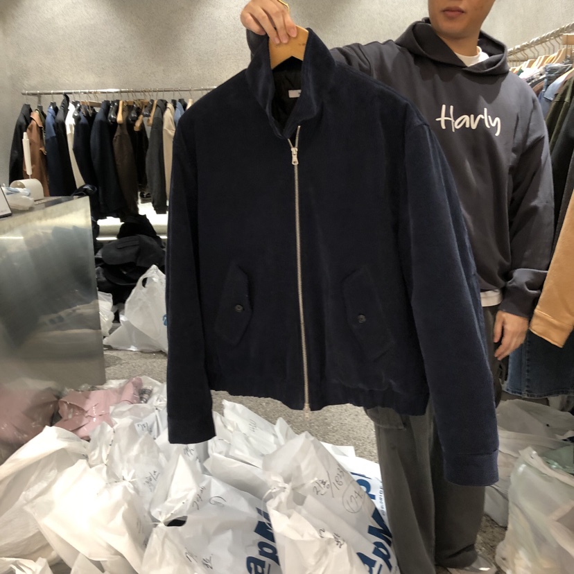 PORT-男裝韓國直郵女裝新品24秋冬熱賣職業人氣夾克人字紋PORT-男裝夾克圖色2
