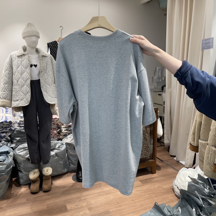 DELICIOUS韓國直郵東大門實拍女裝新品推薦時尚真品職業T恤絨WATER/RIVERT恤