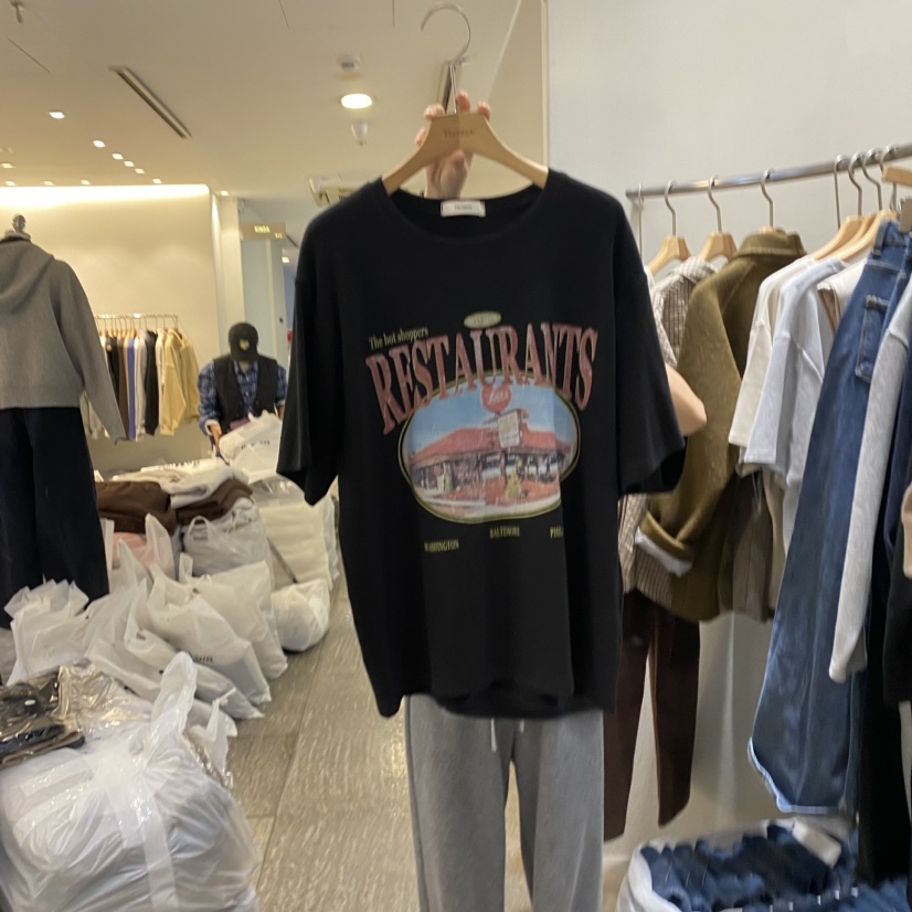 Terrace韓國直郵東大門代購女裝新品休閑推薦人氣真品職業T恤TERRACET恤圖色5
