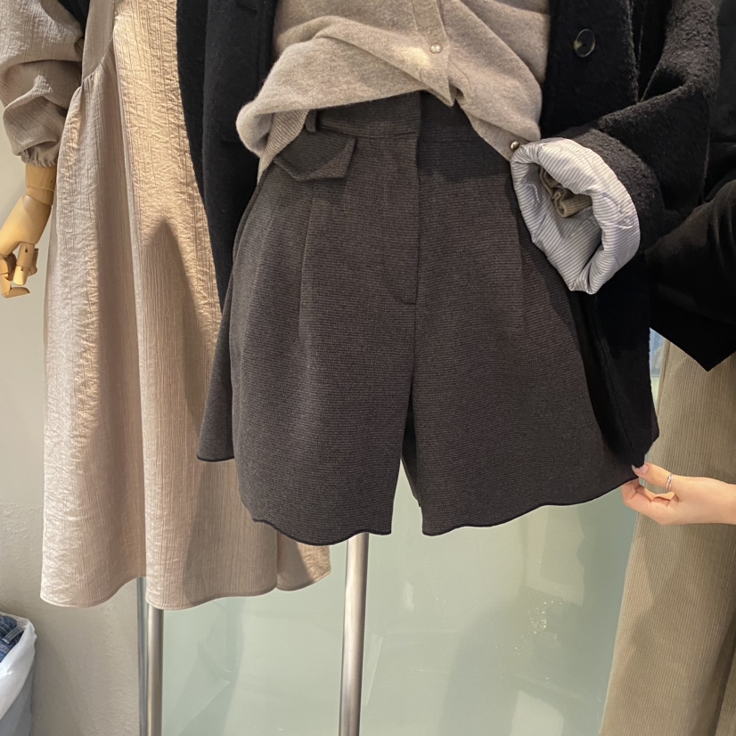 Terrace直郵韓國代購女裝新品休閑熱賣時尚職業推薦24秋冬短褲TERRACE短褲圖色2