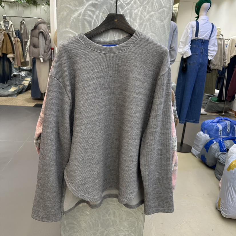 5K韓國直郵女裝新款人氣24秋冬職業時尚熱賣推薦長袖T恤5K長袖T恤圖色1