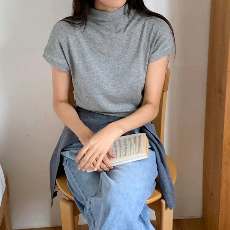 BLUSHER直郵韓國代購女裝新品時尚人氣職業休閑熱賣推薦T恤BLUSHERT恤