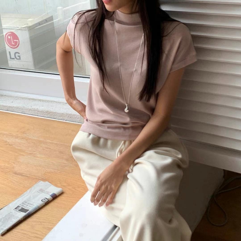 BLUSHER直郵韓國代購女裝新品時尚人氣職業休閑熱賣推薦T恤BLUSHERT恤