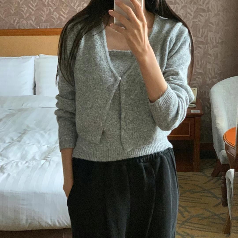 BLUSHER韓國直郵東大門實拍女裝新品人氣熱賣時尚真品職業套裝BLUSHER套裝圖色1