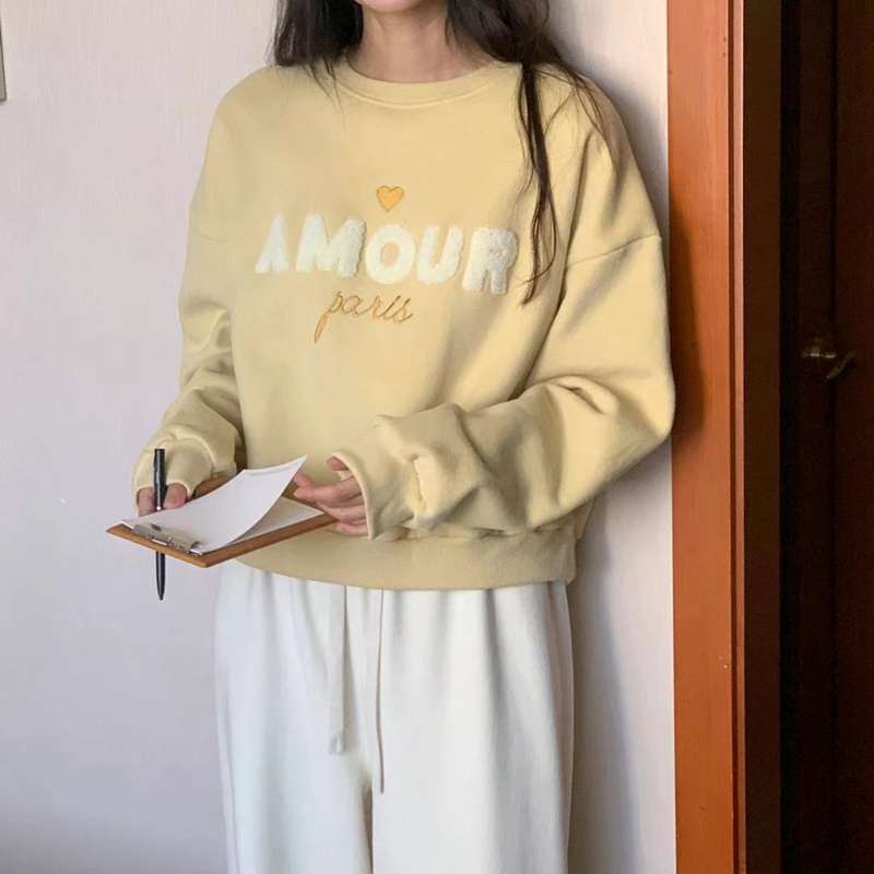 BLUSHER韓國直郵東大門代購女裝新品職業時尚推薦人氣休閑衛衣BLUSHER衛衣