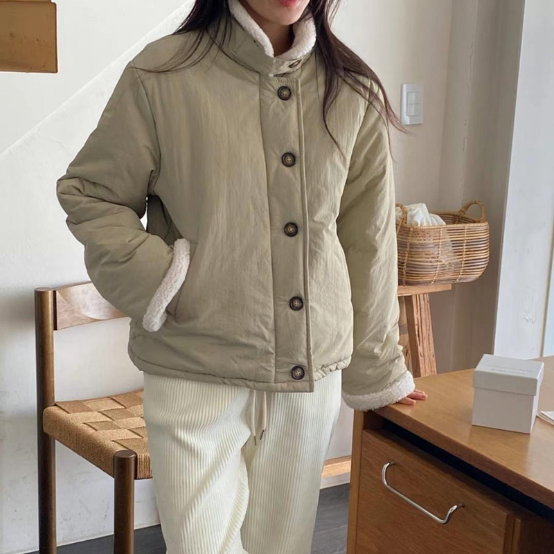 BLUSHER韓國直郵東大門代購女裝新款熱賣24秋冬休閑短款大衣BLUSHER短款大衣圖色2