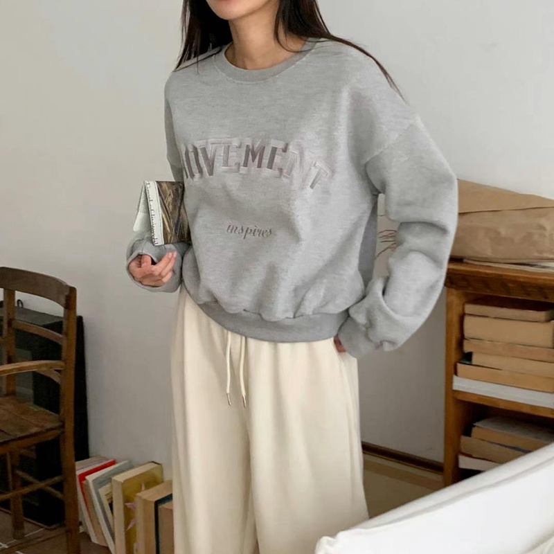 BLUSHER韓國直郵東大門實拍女裝新品真品職業休閑人氣24秋冬衛衣BLUSHER衛衣