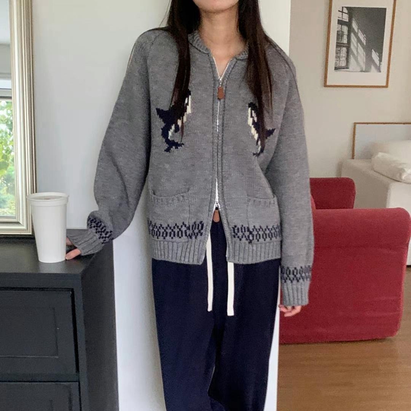 BLUSHER韓國直郵女裝新品24秋冬真品休閑熱賣時尚人氣針織衫BLUSHER針織衫