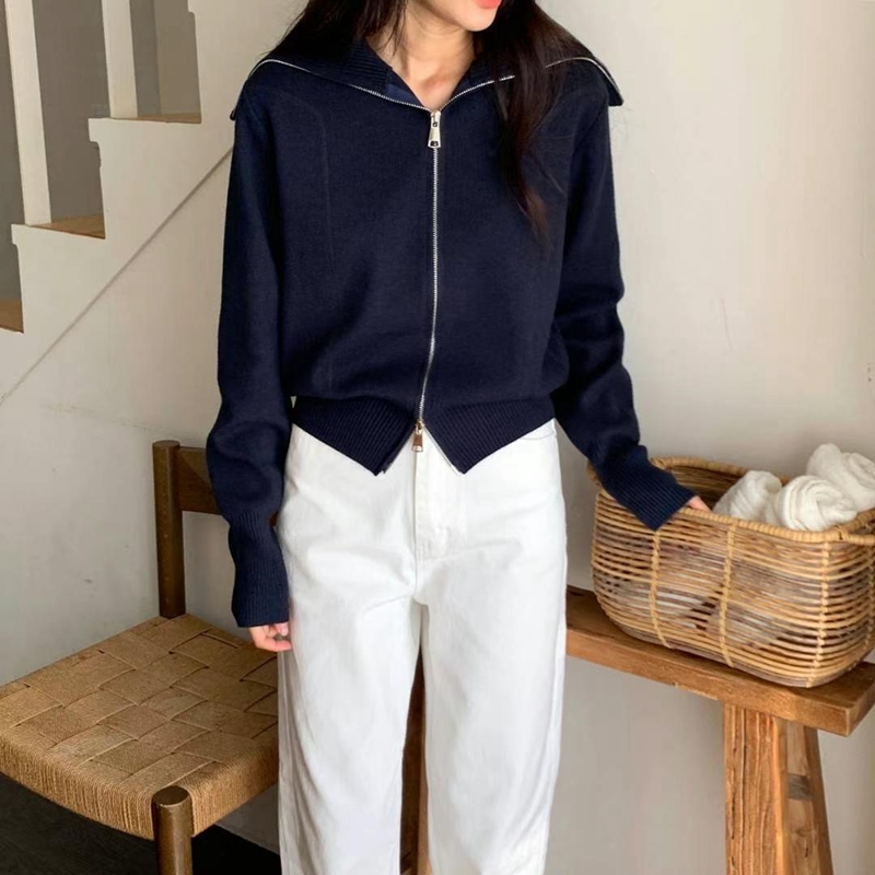 BLUSHER韓國直郵東大門實拍女裝新款真品24秋冬時尚針織衫BLUSHER針織衫