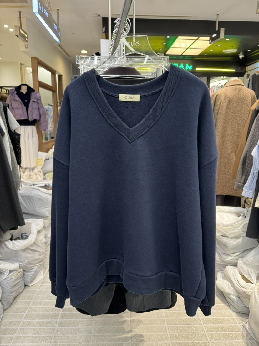 OURS韓國直郵東大門實拍女裝新品職業推薦時尚人氣熱賣衛衣OURS衛衣圖色3