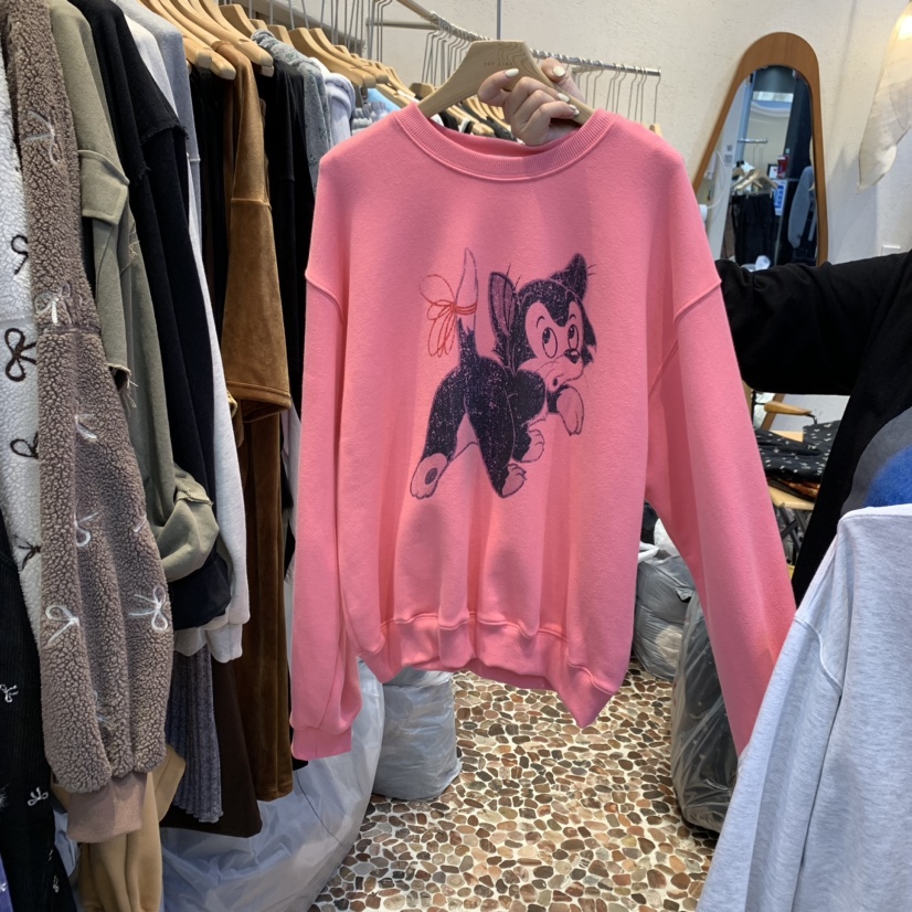 THE LINE-暫停直郵韓國代購女裝新品人氣職業真品24秋冬衛衣THE LINE-q衛衣圖色2