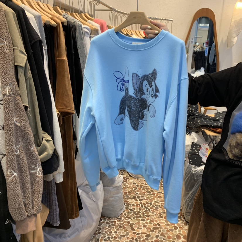 THE LINE-暫停直郵韓國代購女裝新品人氣職業真品24秋冬衛衣THE LINE-q衛衣圖色3